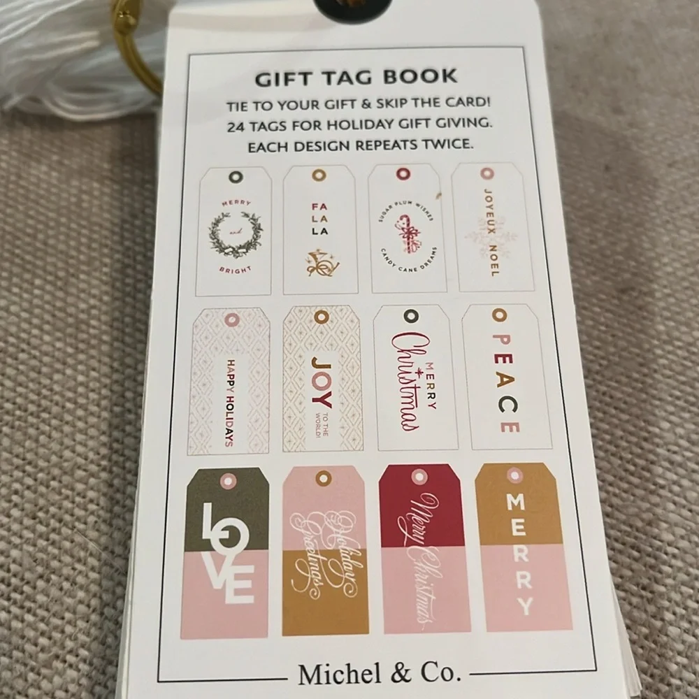 Gift Tag Book - Vintage Holiday/NWT